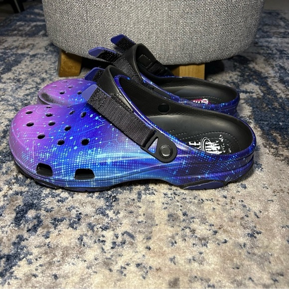 Crocs Classic All-Terrain Looney Tunes Space Jam Black Purple Clogs Size 12 main image 10